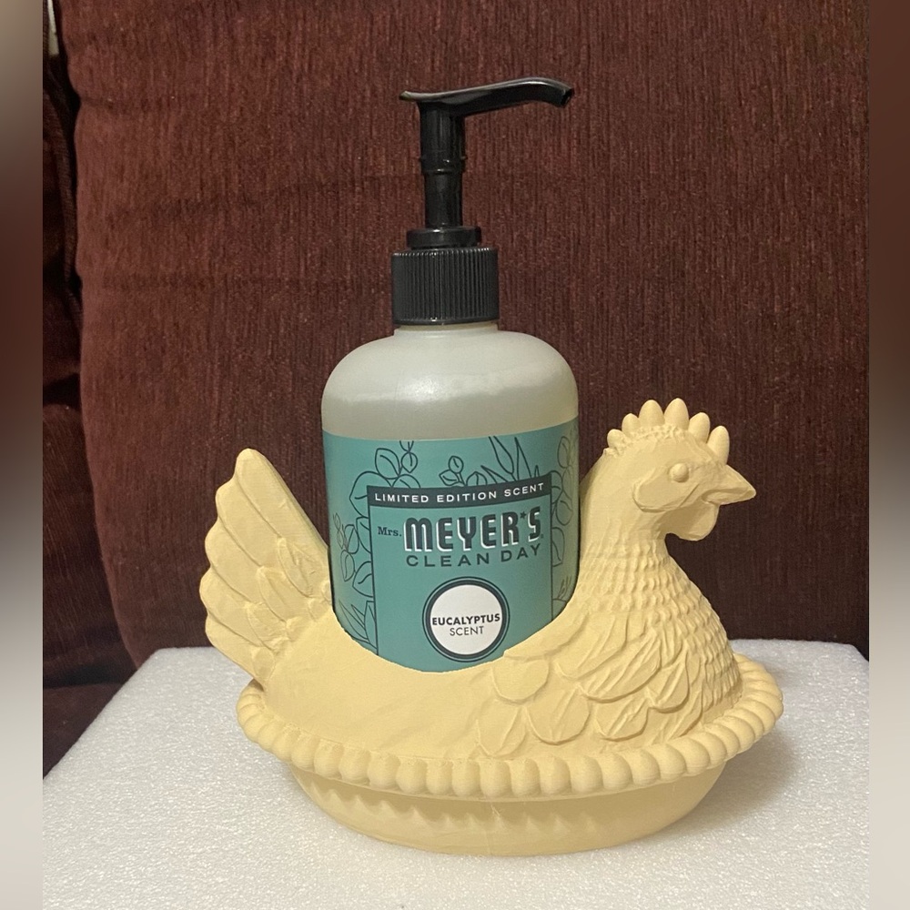 3D Printed Hen on Nest Meyer’s Soap Holder